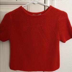 Knitted crop top